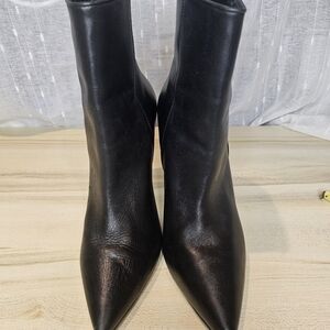 Steve Madden Leather Black Ankle Boots